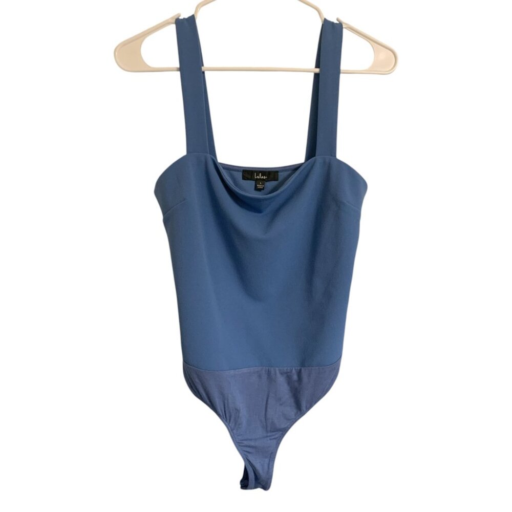 Lulus Light Blue Sleeveless Bodysuit - Size L
